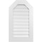 Ekena Millwork Octagonal Top Surface Mount PVC Gable Vent: Functional, w/ 3-1/2"W x 1"P Standard Frame, 20"W x 34"H GVPOT20X3401SF - alternate 1
